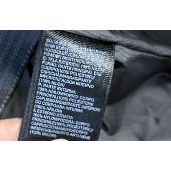 The North Face Mens Hooded Jacket Red Gray Reflective Zip Outdoor Winter - Picture 4 of 9